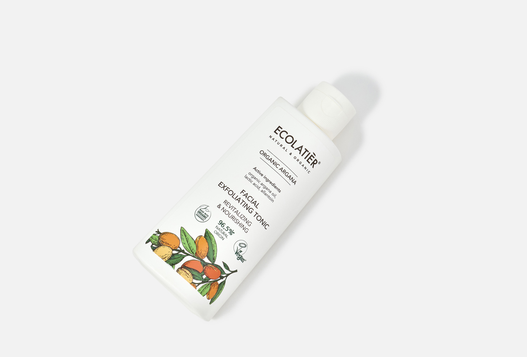 ECOLATIER Revitalizing & Nourishing Facial Exfoliating Tonic Organic Argana