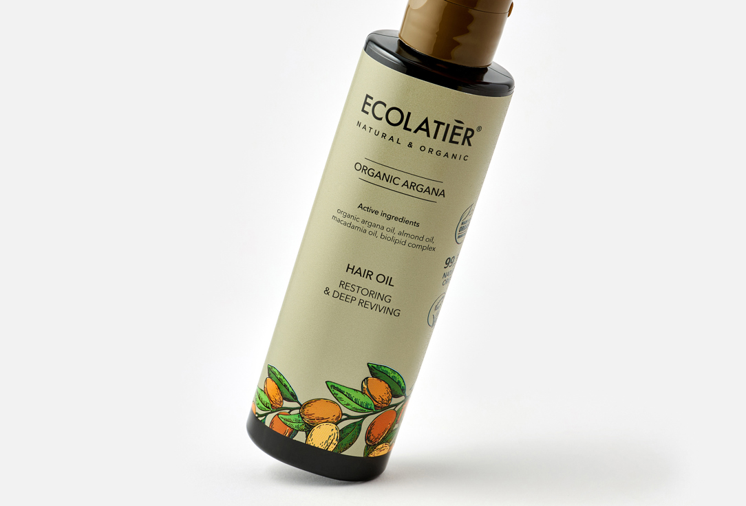 ECOLATIER Restoring & Deep Reviving Hair Oil Organic Arganа 200 ml ECOLATIER Restoring & Deep Reviving Hair Oil Organic Arganа