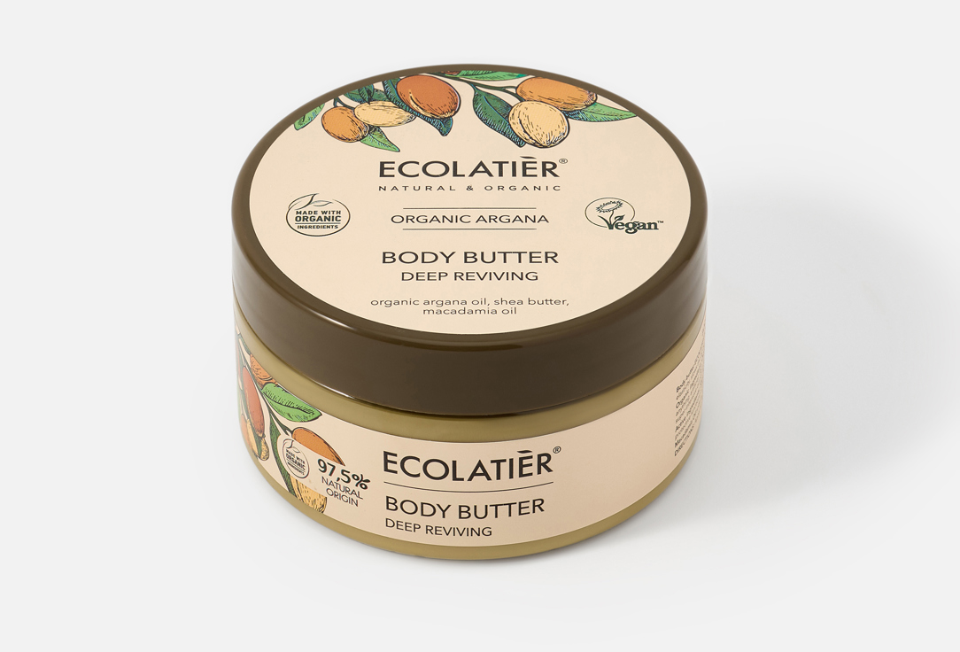 ECOLATIER Deep Reviving Body Butter Organic Arganа 200 ml ECOLATIER Deep Reviving Body Butter Organic Arganа