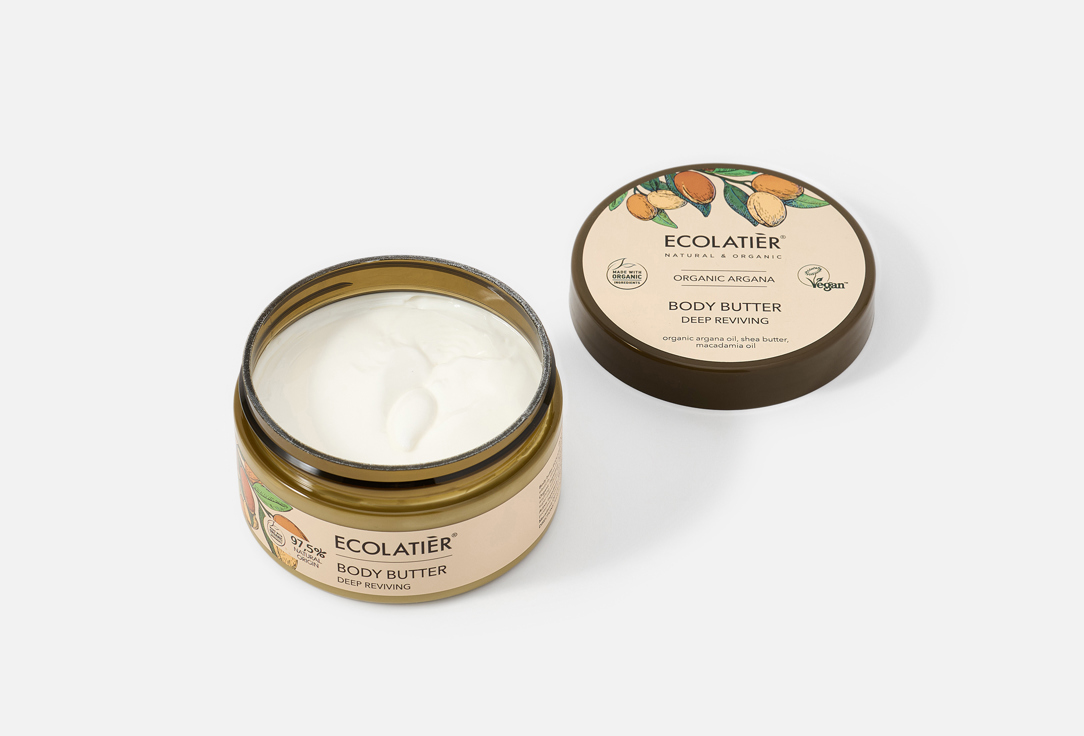 ECOLATIER Deep Reviving Body Butter Organic Arganа 200 ml ECOLATIER Deep Reviving Body Butter Organic Arganа