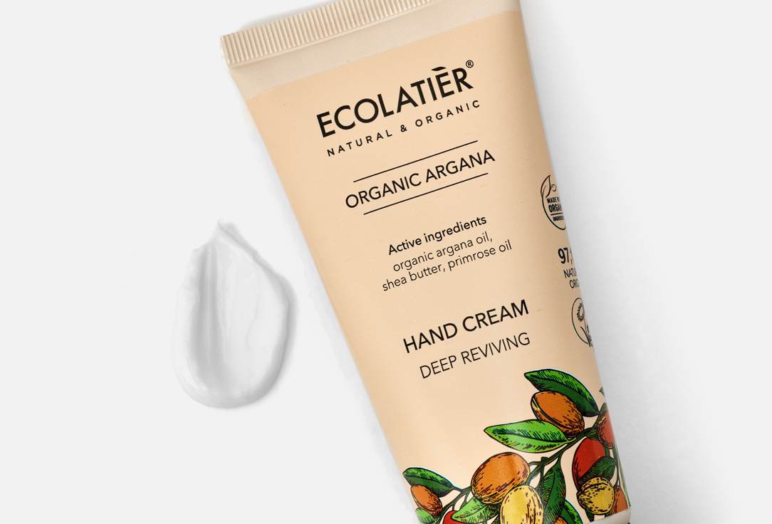 ECOLATIER Deep Reviving Hand Cream Organic Arganа 100 ml ECOLATIER Deep Reviving Hand Cream Organic Arganа
