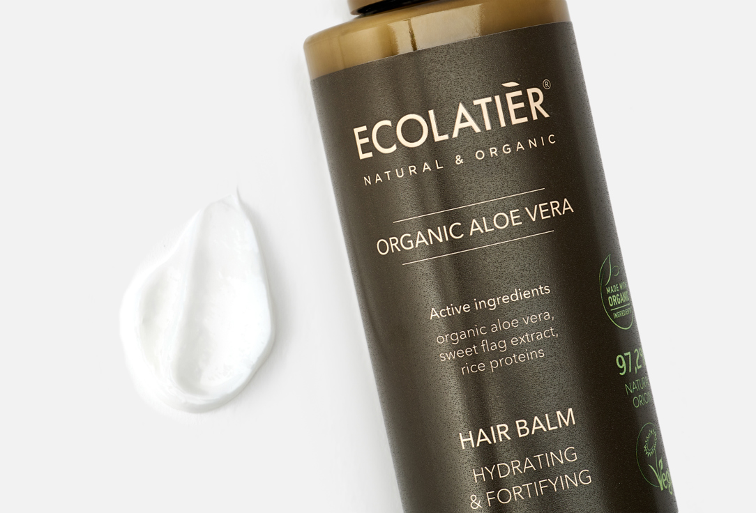 ECOLATIER Hydrating & Fortifying Hair Balm Organic Aloe Vera