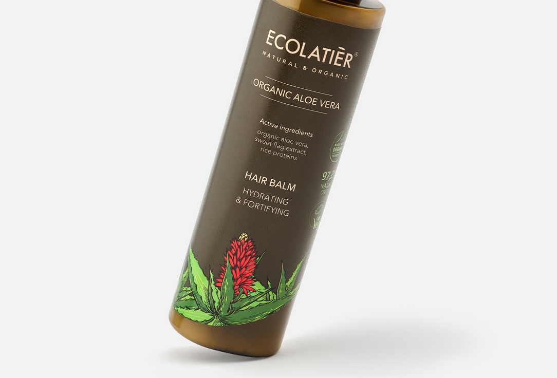 ECOLATIER Hydrating & Fortifying Hair Balm Organic Aloe Vera