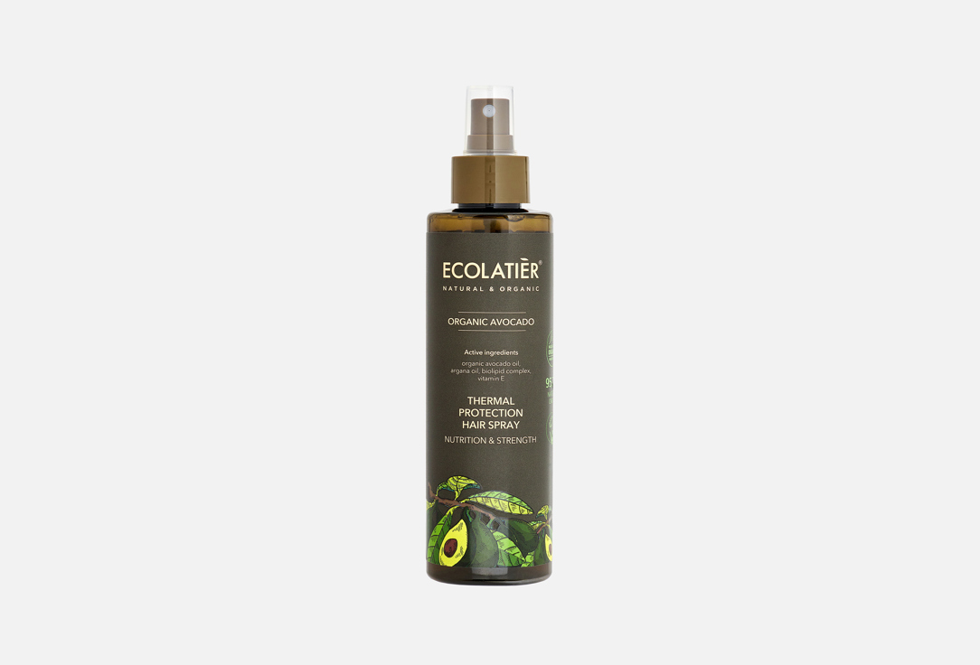 ECOLATIER Nourishing & Strengthening Thermal Protection Hair Spray Organic Avocado 200 ml ECOLATIER Nourishing & Strengthening Thermal Protection Hair Spray Organic Avocado