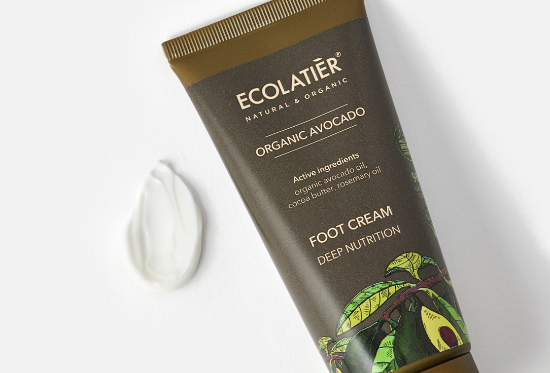 ECOLATIER Deep Nourishing Foot Cream Organic Avocado