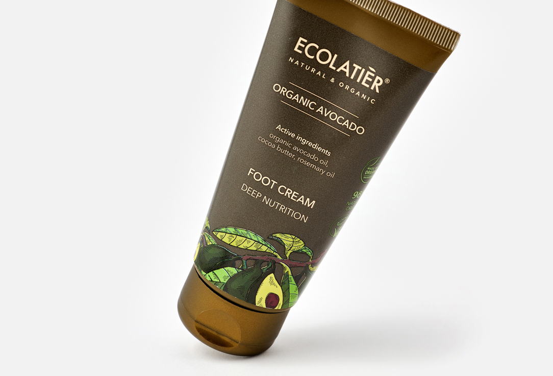 ECOLATIER Deep Nourishing Foot Cream Organic Avocado