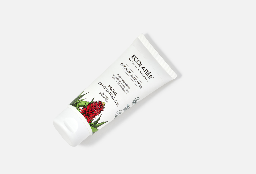 ECOLATIER Intense Hydrating Facial Exfoliating Gel Organic Aloe Vera 100 ml ECOLATIER Intense Hydrating Facial Exfoliating Gel Organic Aloe Vera