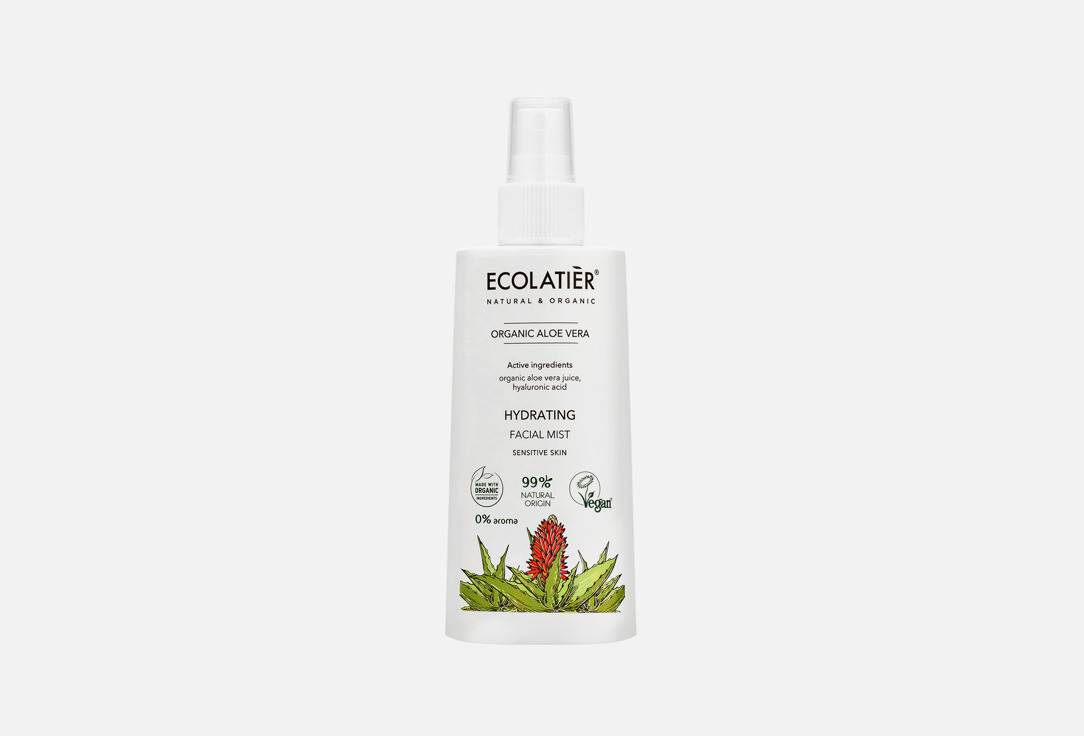 ECOLATIER Hydrating Facial Mist Organic Aloe Vera 150 ml ECOLATIER Hydrating Facial Mist Organic Aloe Vera