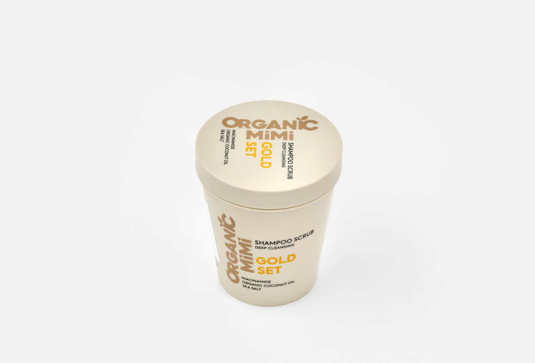 ORGANIC MIMI Deep Cleansing Shampoo Scrub Gold Set 310 g ORGANIC MIMI Deep Cleansing Shampoo Scrub Gold Set