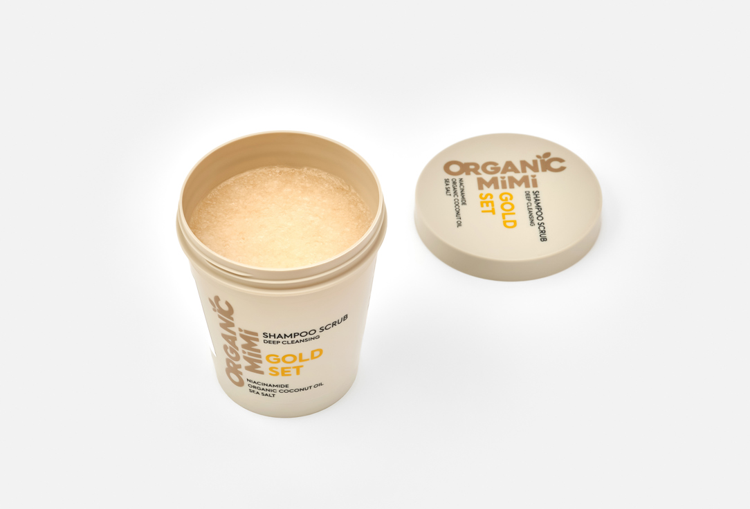 ORGANIC MIMI Deep Cleansing Shampoo Scrub Gold Set 310 g ORGANIC MIMI Deep Cleansing Shampoo Scrub Gold Set