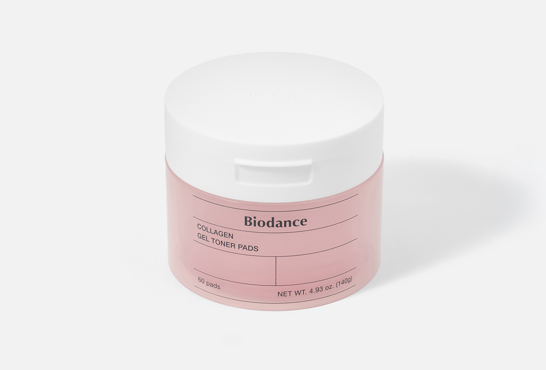 Biodance Gel soaked pads Face toner Collagen Gel Toner 60 pcs Biodance Gel soaked pads Face toner Collagen Gel Toner