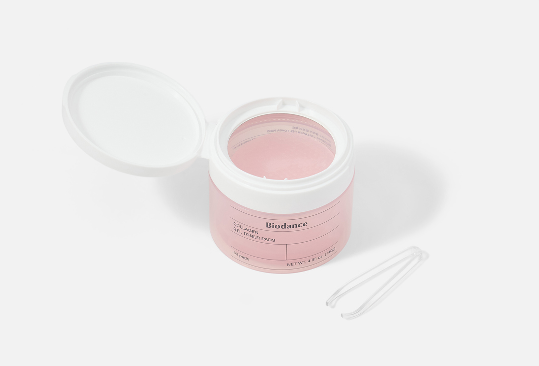 Biodance Gel soaked pads Face toner Collagen Gel Toner 60 pcs Biodance Gel soaked pads Face toner Collagen Gel Toner