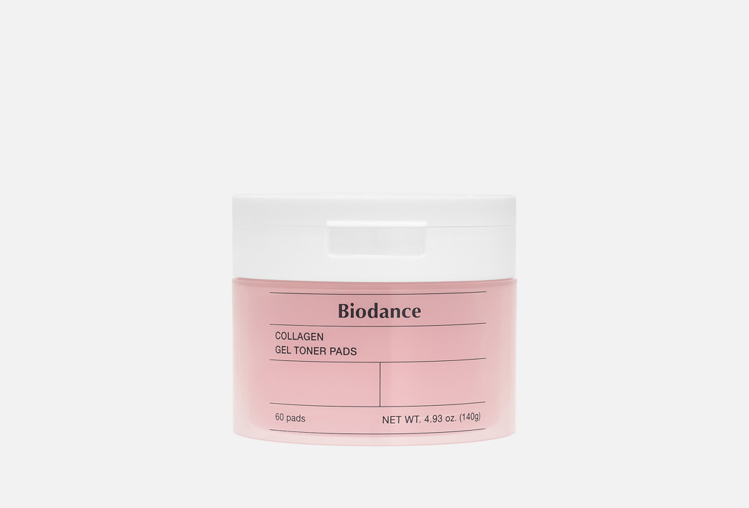 Biodance Gel soaked pads Face toner Collagen Gel Toner 60 pcs Biodance Gel soaked pads Face toner Collagen Gel Toner