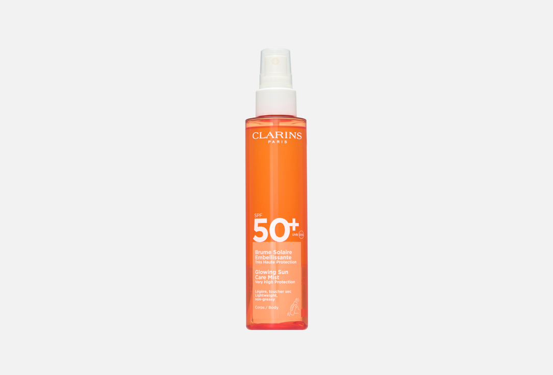 Clarins Body Spray SPF50+ Glowing Sun Care Mist 150 ml Clarins Body Spray SPF50+ Glowing Sun Care Mist