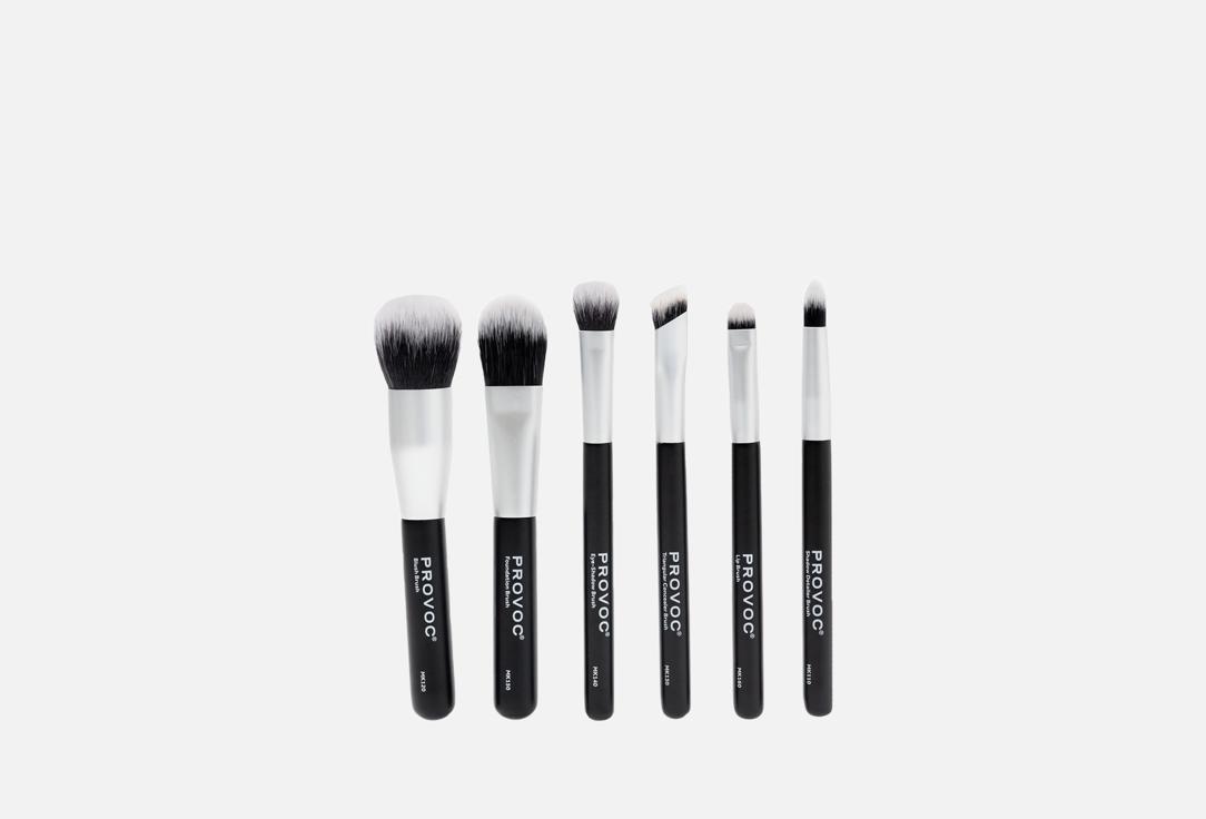 Provoc Makeup brush set Mini Makeup Set 6 pcs Provoc Makeup brush set Mini Makeup Set