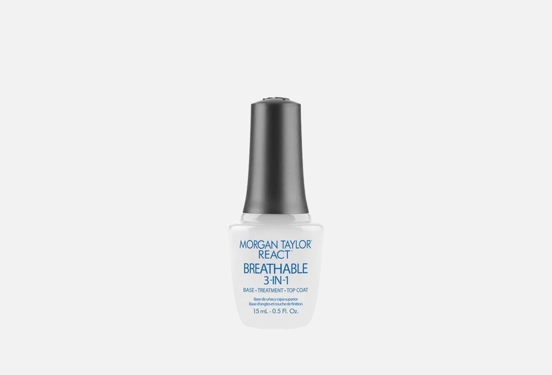 MORGAN TAYLOR Nail Base, Top & Treatment 3-in-1 Breathable 3In1 Clear 15 ml MORGAN TAYLOR Nail Base, Top & Treatment 3-in-1 Breathable 3In1