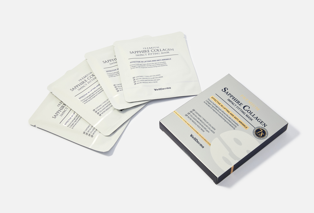WellDerma Anti-aging Face Mask Pack Premium Sapphire Collagen