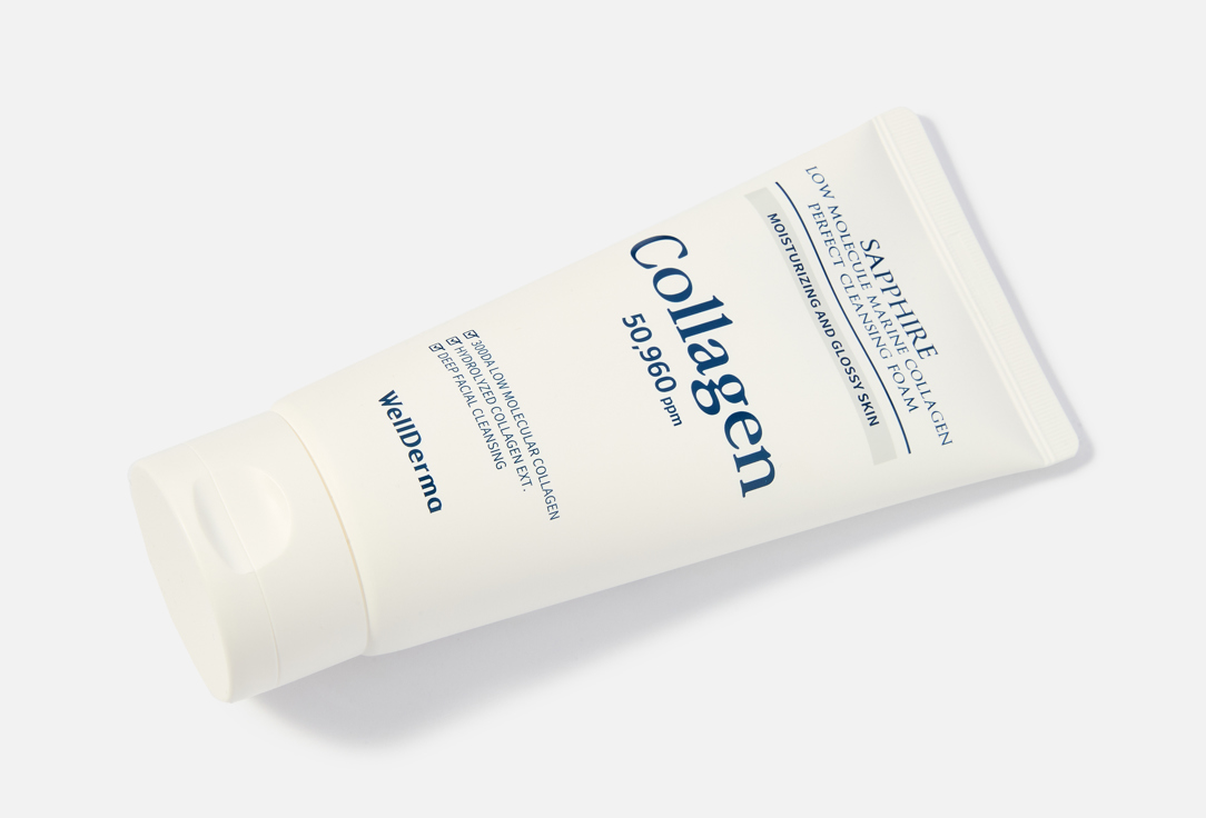 WellDerma Hydrating Cleansing Foam Sapphire Low Molecule Marine Collagen