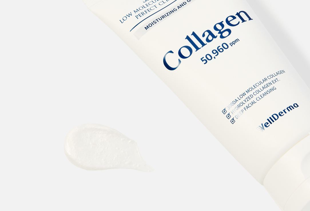 WellDerma Hydrating Cleansing Foam Sapphire Low Molecule Marine Collagen