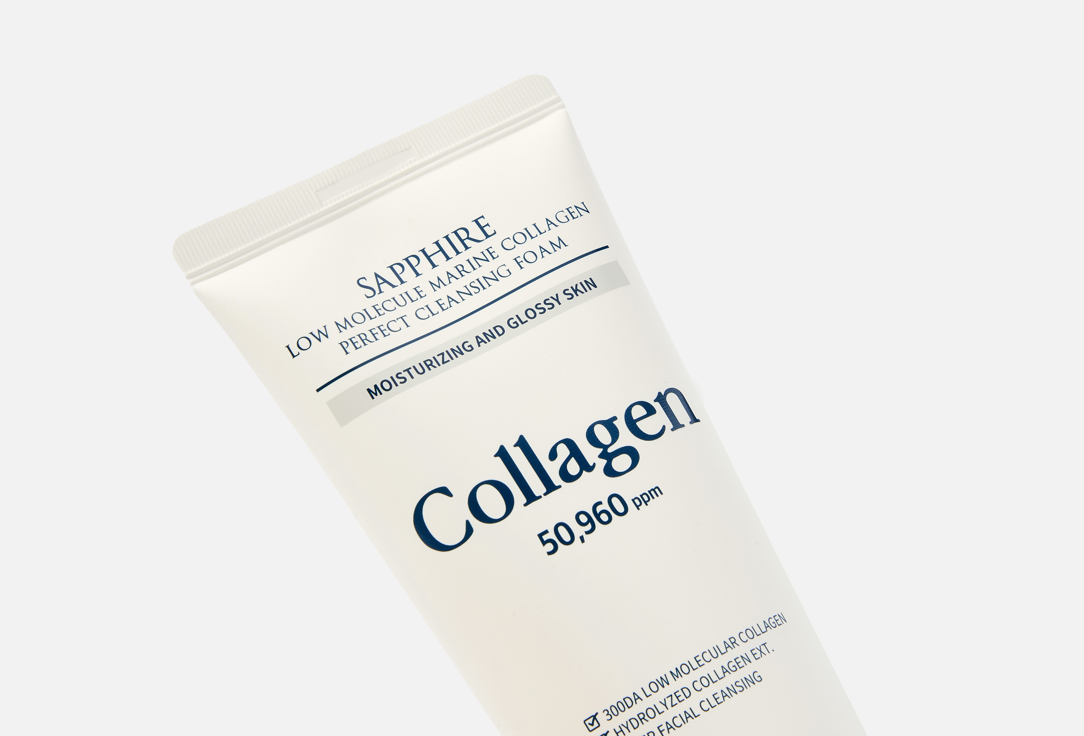 WellDerma Hydrating Cleansing Foam Sapphire Low Molecule Marine Collagen