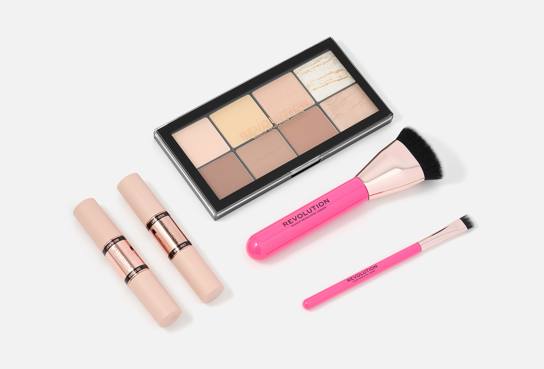 MakeUp Revolution Face Makeup Gift Set All About The Contour 5 pcs MakeUp Revolution Face Makeup Gift Set All About The Contour
