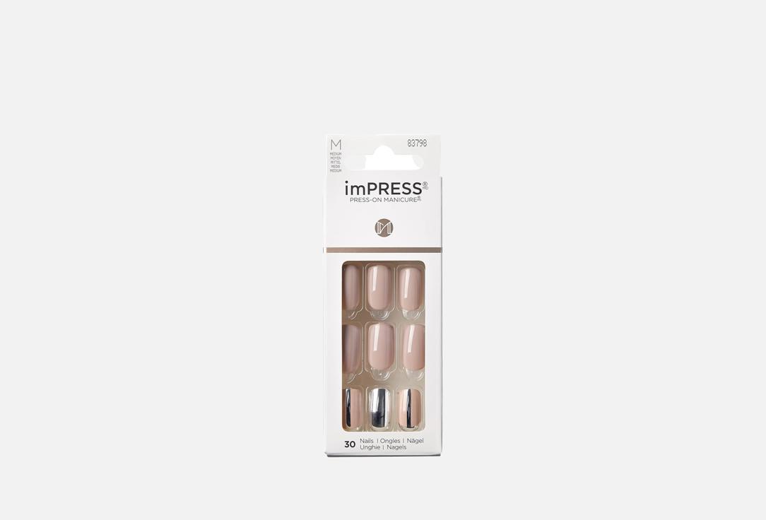 KISS NEW YORK Professional Medium False Nails Cloudy