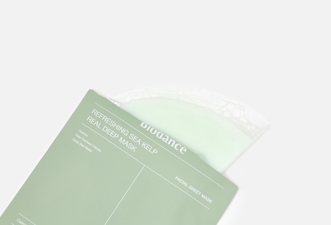 Biodance soothing hydrogel Face mask Refreshing Sea Kelp Real Deep 4 pcs Biodance soothing hydrogel Face mask Refreshing Sea Kelp Real Deep