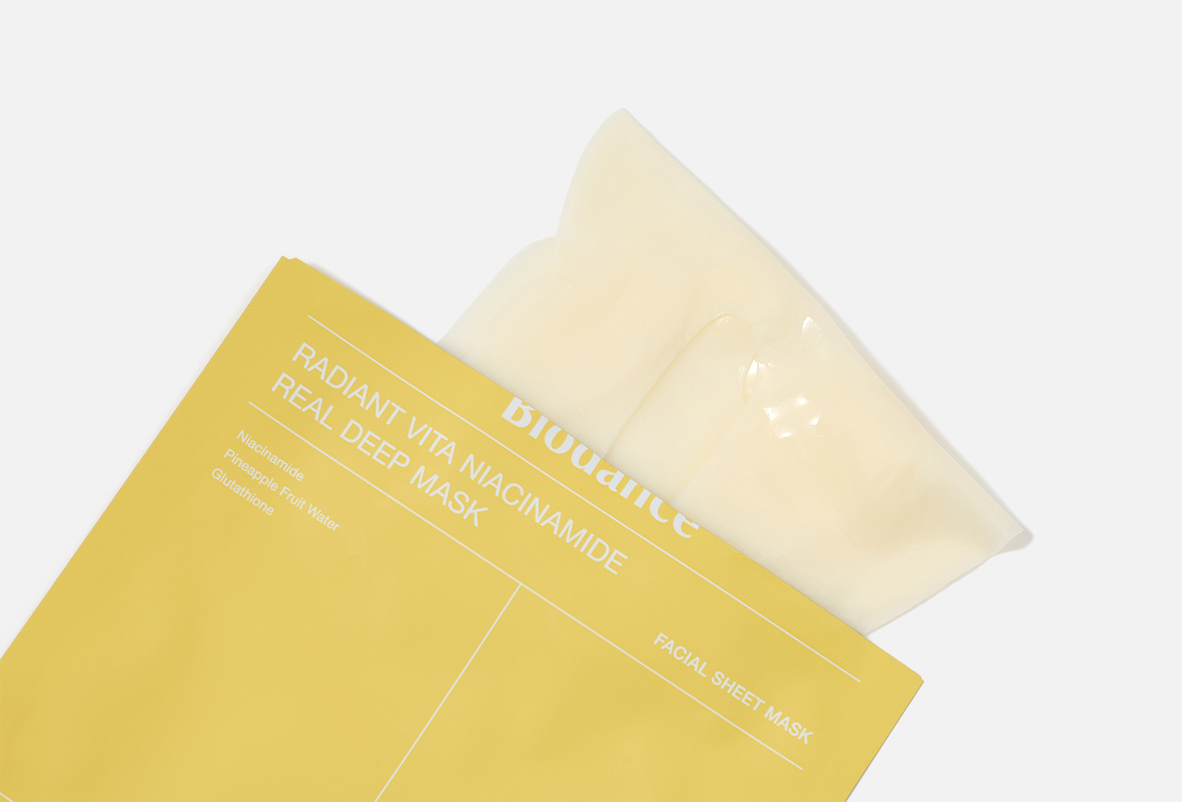 Biodance hydrating hydrogel mask for dark spots Radiant Vita Niacinamide Real Deep 4 pcs Biodance hydrating hydrogel mask for dark spots Radiant Vita Niacinamide Real Deep