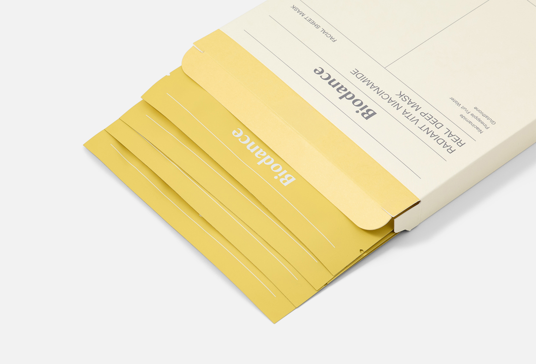 Biodance hydrating hydrogel mask for dark spots Radiant Vita Niacinamide Real Deep 4 pcs Biodance hydrating hydrogel mask for dark spots Radiant Vita Niacinamide Real Deep