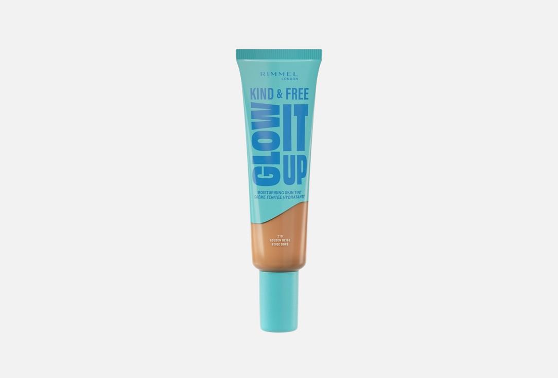 Rimmel Moisturizing liquid foundation Kind & Free Glow It Up 210, Golden beige 30 ml Rimmel Moisturizing liquid foundation Kind & Free Glow It Up