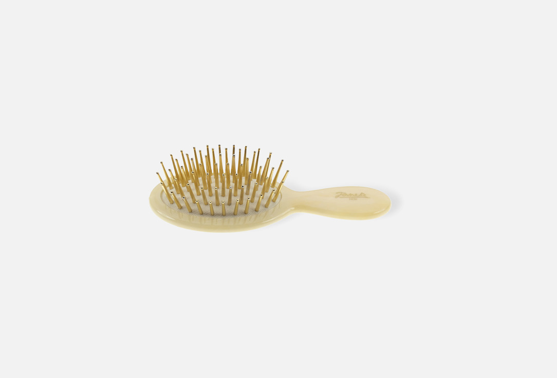 Janeke Air-cushioned horn-imitation hairbrush with gold pins Air Cushioned Brush, Small Horn Imitation