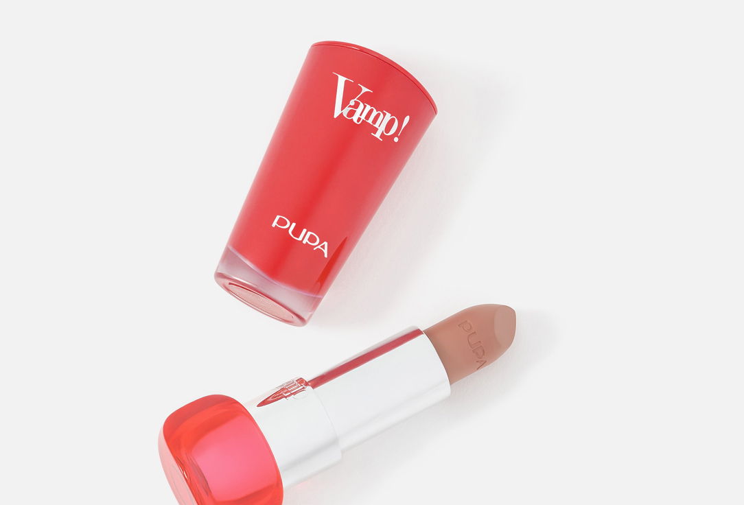 Pupa Volumizing Satin Creamy Lipstick VAMP! 105, Light Chestnut 3.5 g Pupa Volumizing Satin Creamy Lipstick VAMP!