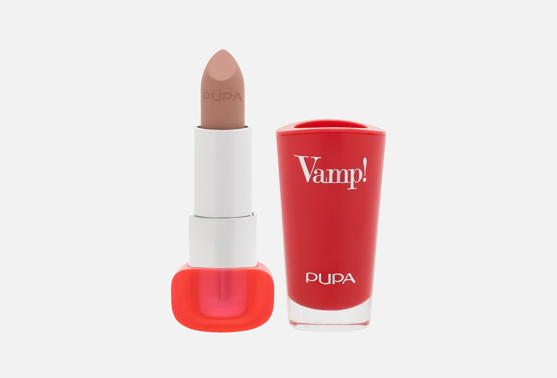 Pupa Volumizing Satin Creamy Lipstick VAMP! 105, Light Chestnut 3.5 g Pupa Volumizing Satin Creamy Lipstick VAMP!