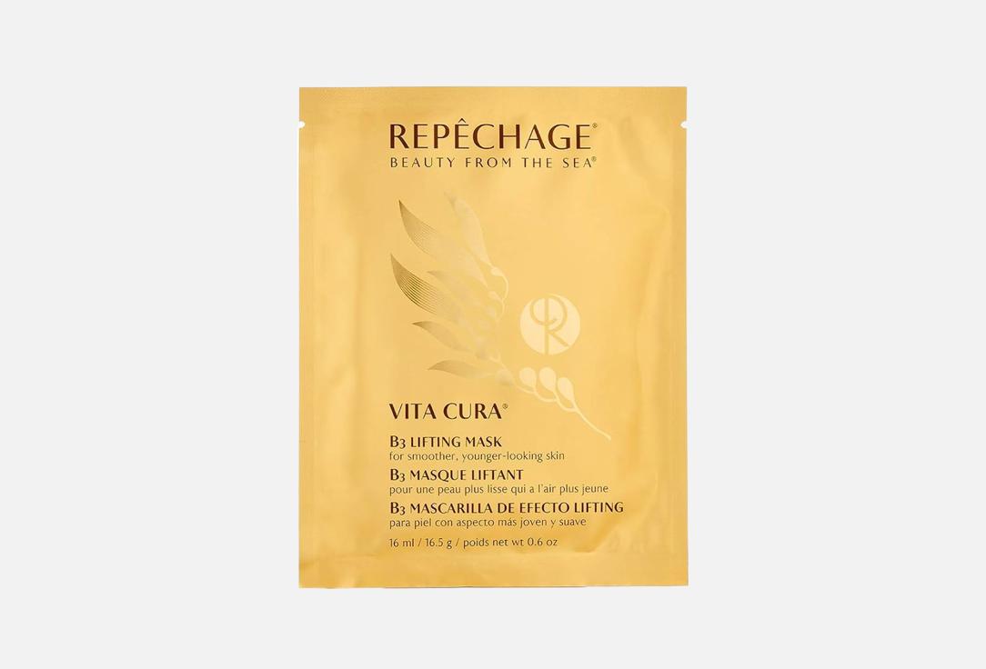 Repechage Firming brightening sheet face mask VITA CURA B3 Water/Aqua/Eau, Niacinamide, Glycerin, Propanediol, Laminaria Digitata Extract, Ascophyllum Nodosum Extract, Sodium Hyaluronate, Aloe Barbadensis Leaf Juice, Allantoin, Tocopheryl Acetate, C 1 pcs Repechage Firming brightening sheet face mask VITA CURA B3