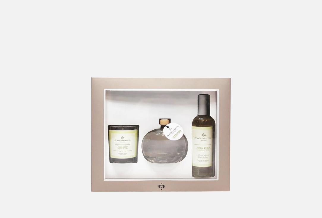 Plantes et Parfums de Provence Gift set: Perfumed Candle, Diffuser, Home Perfume Garden of Eden 3 pcs Plantes et Parfums de Provence Gift set: Perfumed Candle, Diffuser, Home Perfume Garden of Eden