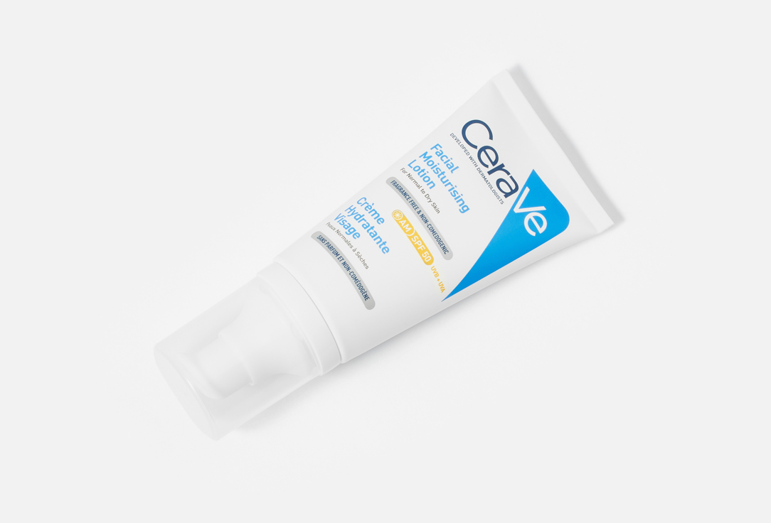 CeraVe Moisturizing Lotion SPF 50 for Normal to Dry Skin AM Facial Moisturizing Lotion 52 ml CeraVe Moisturizing Lotion SPF 50 for Normal to Dry Skin AM Facial Moisturizing Lotion