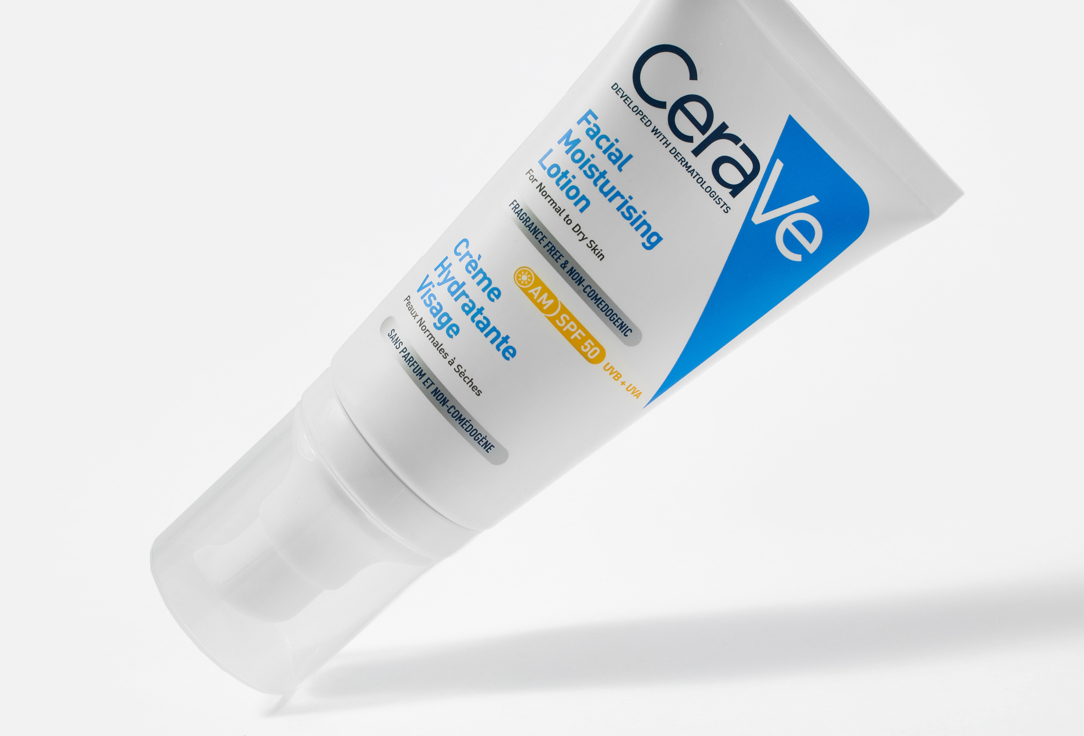 CeraVe Moisturizing Lotion SPF 50 for Normal to Dry Skin AM Facial Moisturizing Lotion 52 ml CeraVe Moisturizing Lotion SPF 50 for Normal to Dry Skin AM Facial Moisturizing Lotion