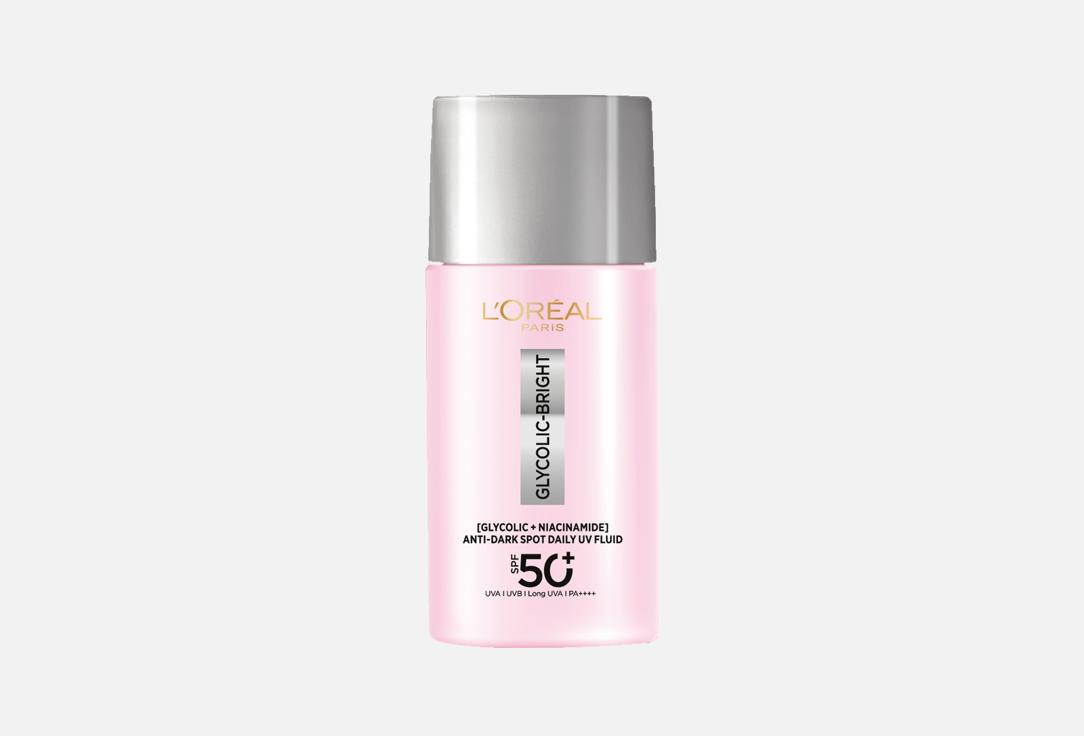 L'Oreal Paris Brightening Face Fluid SPF 50+ Glycolic Bright Anti Dark Spot Daily UV Fluid