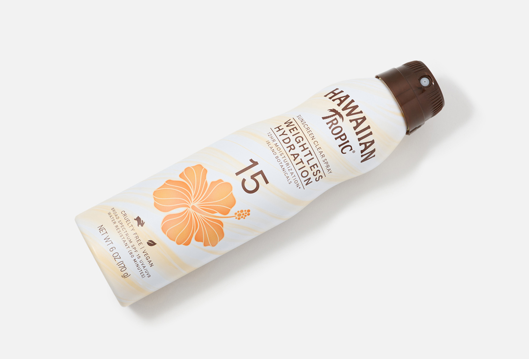 Hawaiian Tropic SUNSCREEN CLEAR SPRAY SPF 15 Weightless Hydration