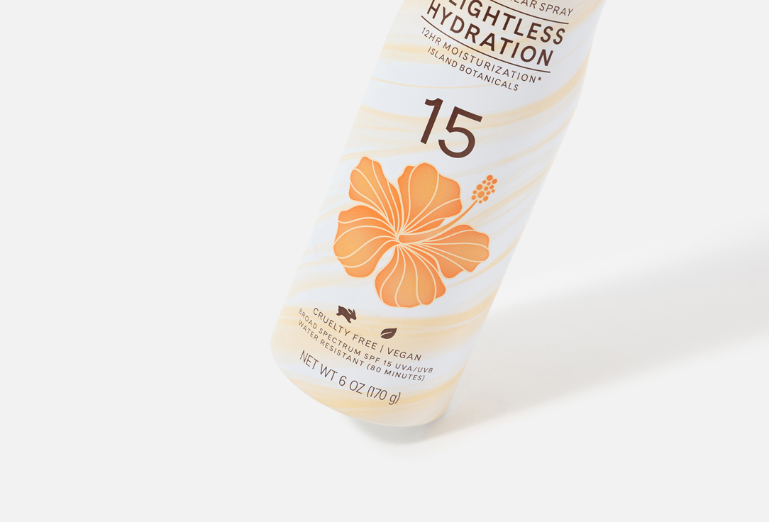 Hawaiian Tropic SUNSCREEN CLEAR SPRAY SPF 15 Weightless Hydration