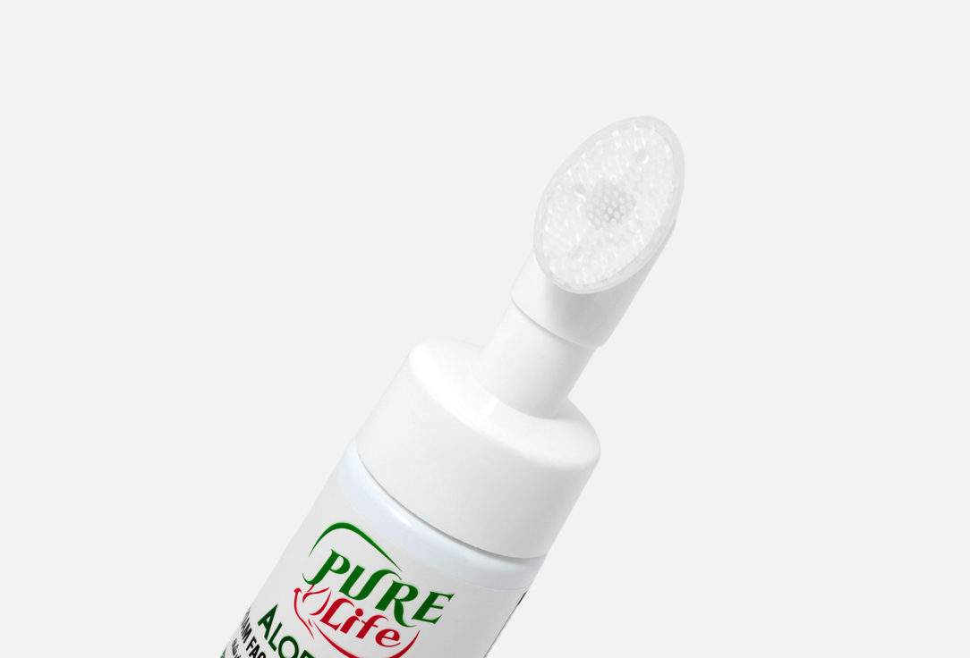 Pure life Cleansing Foam & Brush Aloe Vera Foaming Face Wash