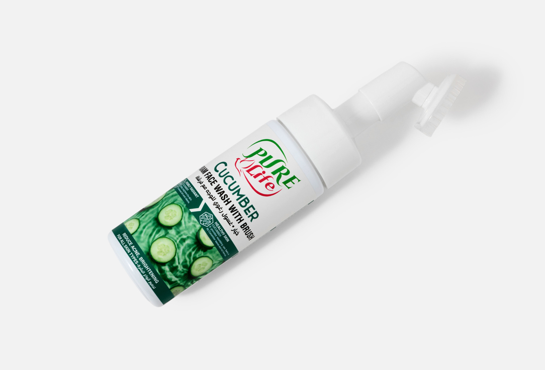 Pure life Cleansing Foam & Brush Cucumber Foaming Face Wash