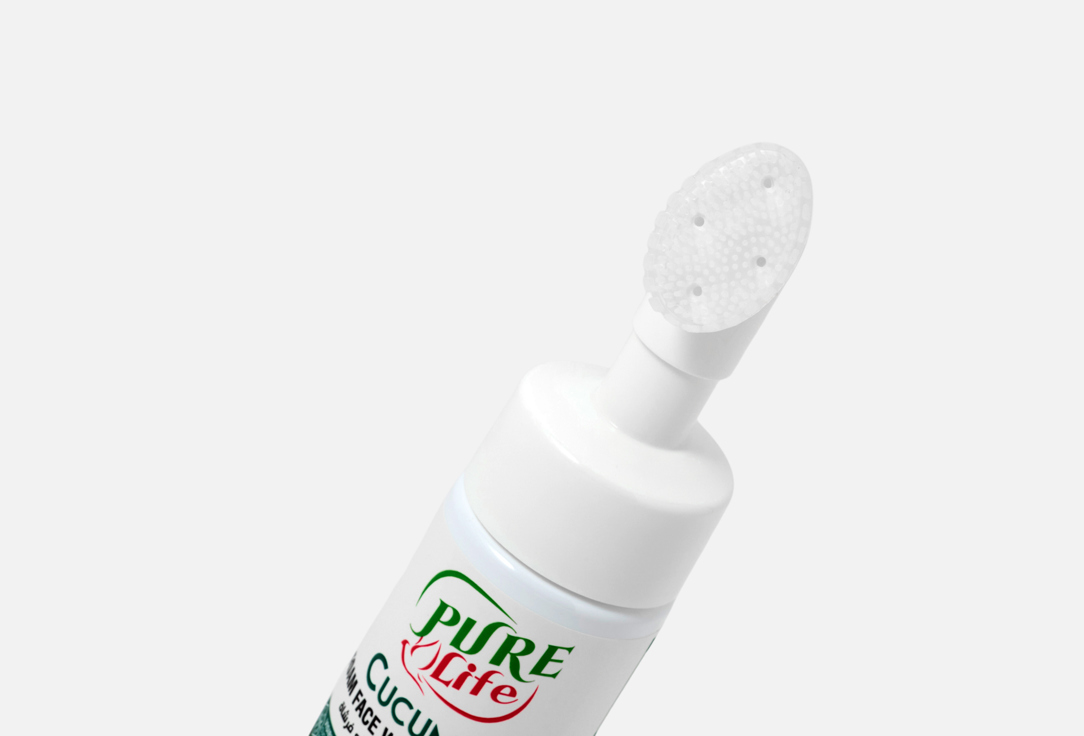 Pure life Cleansing Foam & Brush Cucumber Foaming Face Wash