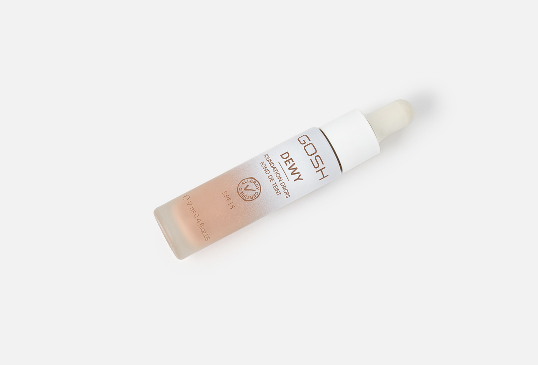 Gosh Moisturizing Liquid Foundation Dewy Foundation Drops 010, Deep 12 ml Gosh Moisturizing Liquid Foundation Dewy Foundation Drops