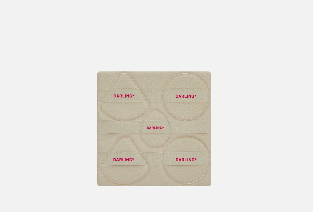 DARLING* Full-face application sponge set Cute Puffs 01