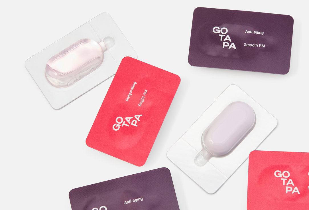 Go Tapa Набор жидких патчей для глаз Bright AM/Smooth PM