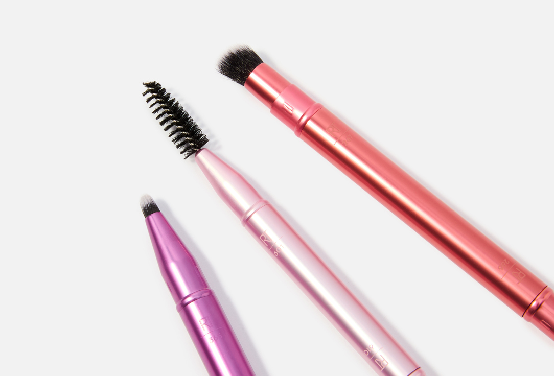 Real Techniques Multi-tasking dual-ended eye brush + lash curler set Double Time