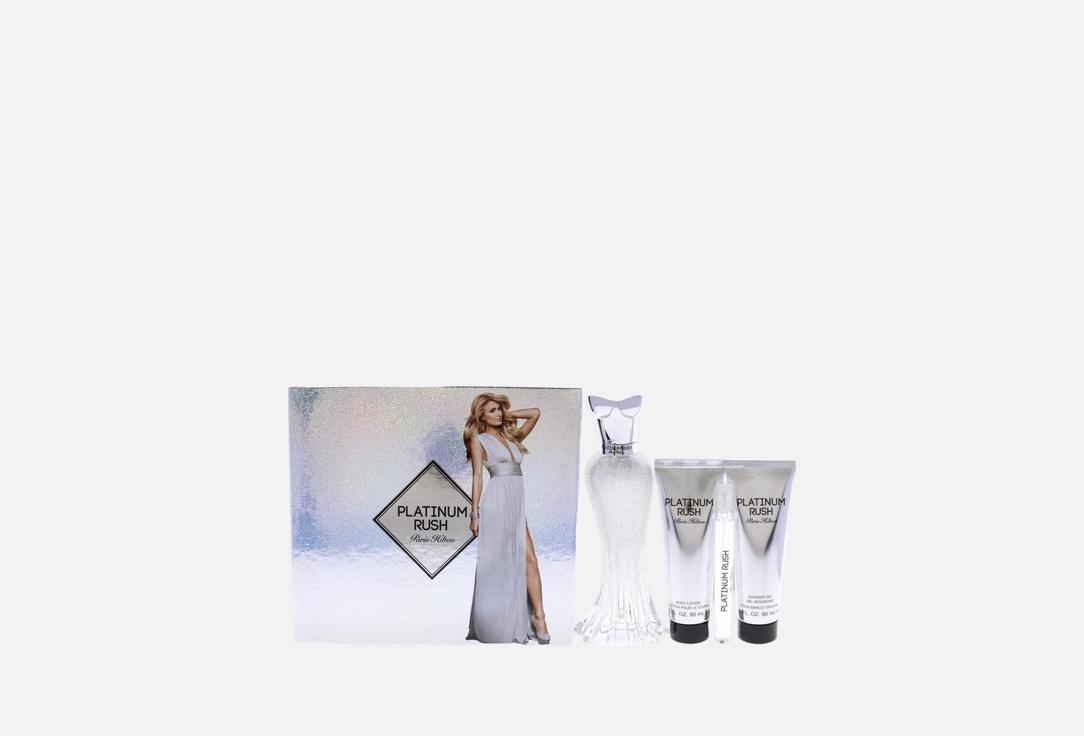 PARIS HILTON Eau de parfum & shower gel & body lotion set Platinum Rush