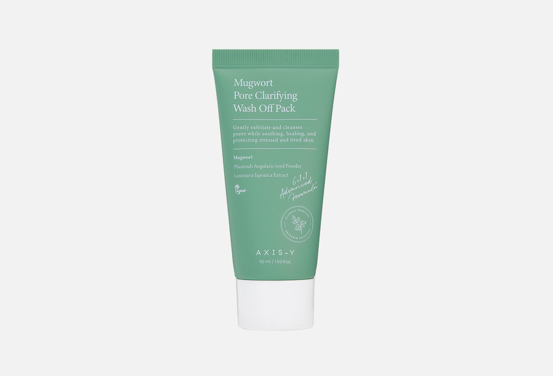 AXIS-Y Clay Face Mask Mugwort Pore Clarifying Wash-Off Pack