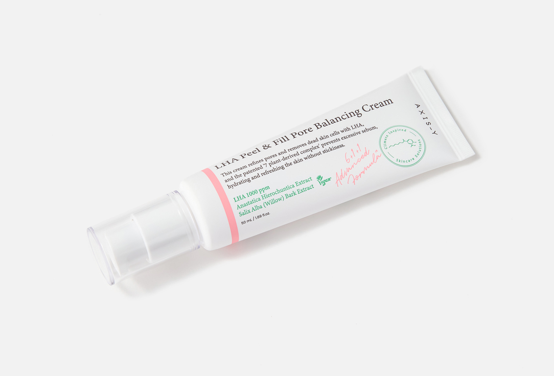 AXIS-Y Балансирующий крем для сужения пор кожи лица LHA Peel & Fill Pore Balancing
